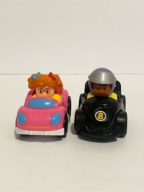 4/$20 Fisher Price Wheelies Car Little People Lot Race Boy Girl Chunky Toddler 🛑